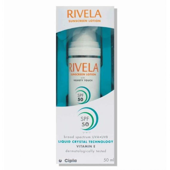 Rivela SPF 50 Sunscreen Lotion (Vitamin E) - 50ml