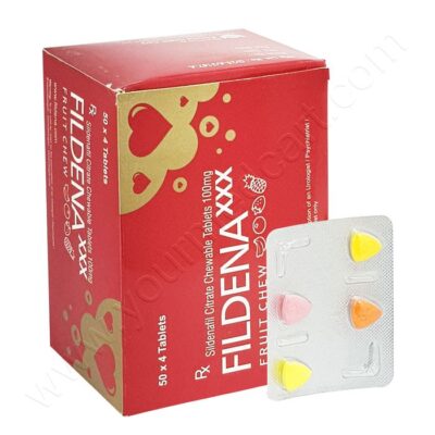 Fildena XXX 100mg (Sildenafil Citrate) - Chewable - XXX 100mg