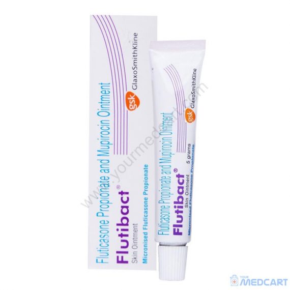 Flutibact Ointment (Fluticasone/Mupirocin) - 10g