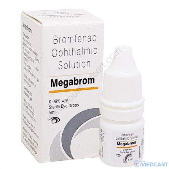 Megabrom Eye Drop (Bromfenac) - 0.09%