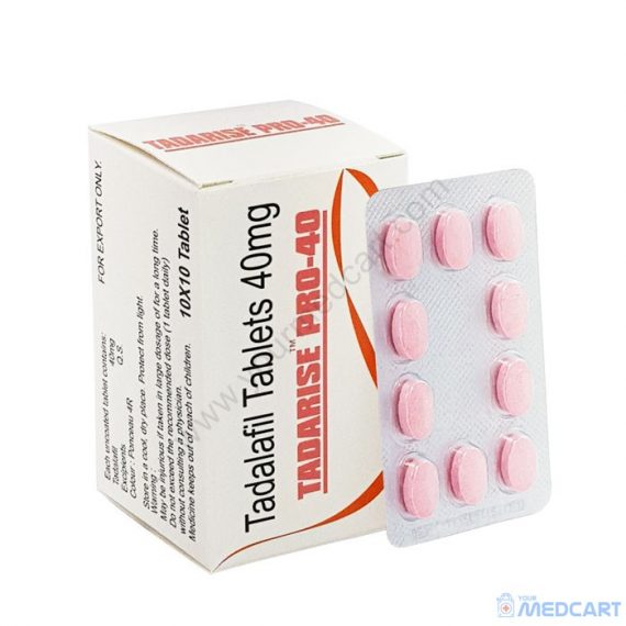 Tadarise Pro 40mg (Tadalafil) - Sublingual Tablets - 40mg