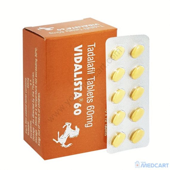 Vidalista 60 mg (Tadalafil) - 60mg