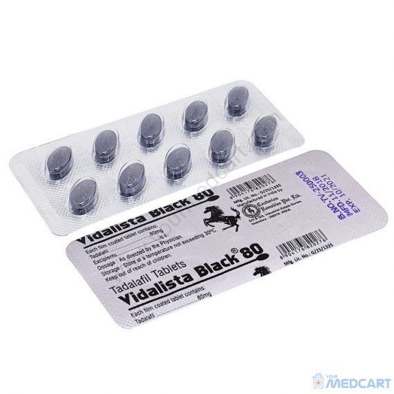 Vidalista Black 80 mg (Tadalafil) - 80mg