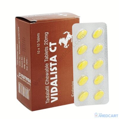 Vidalista CT 20mg (Tadalafil) - Chewable Tablets - 20mg