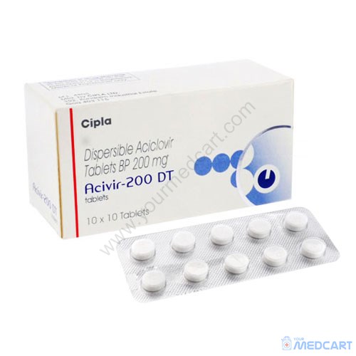 Acivir DT 200mg (Acyclovir) - 200mg