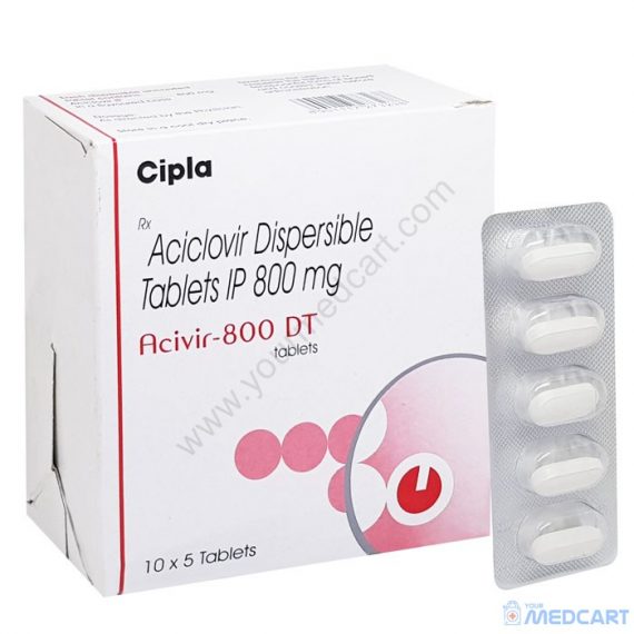 Acivir DT 800 mg (Acyclovir) - 800mg