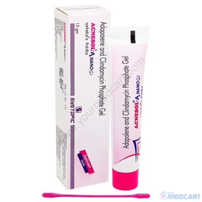 Acnesol A Nano Gel 15gm (Adapalene 0.1% / Clindamycin 1%) - 15gm