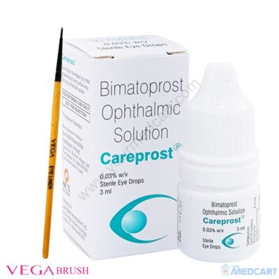 Careprost 3ml (Bimatoprost) - With 1 Brush with each bottle - 0.03%