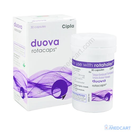 Duova Rotacaps (Tiotropium Bromide/Formoterol) - 18mcg/12mcg