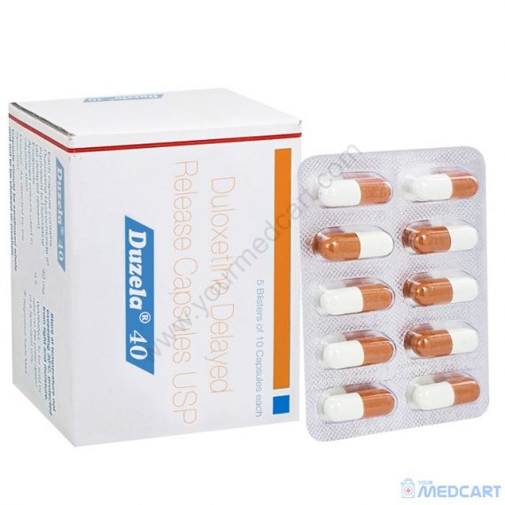 Duzela 40mg Capsule DR (Duloxetine)