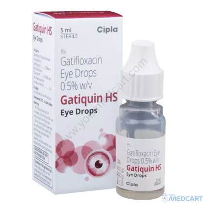 Gatiquin HS Eye Drop (Gatifloxacin) - 0.3%