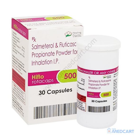 Hiflo Rotacaps 500mcg (Salmeterol / Fluticasone) -