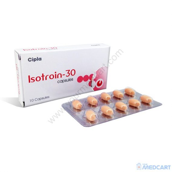 Isotroin 30mg Soft Capsules (Isotretinoin) - 30mg