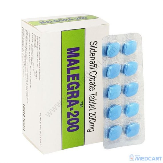 Malegra 200mg (Sildenafil Citrate) - 200mg