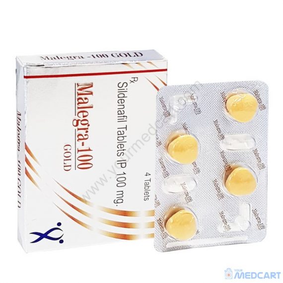 Malegra Gold 100mg (Sildenafil Citrate) - 100mg