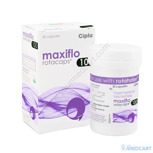 Maxiflo Rotacaps (Fluticasone/formoterol) - 100mcg