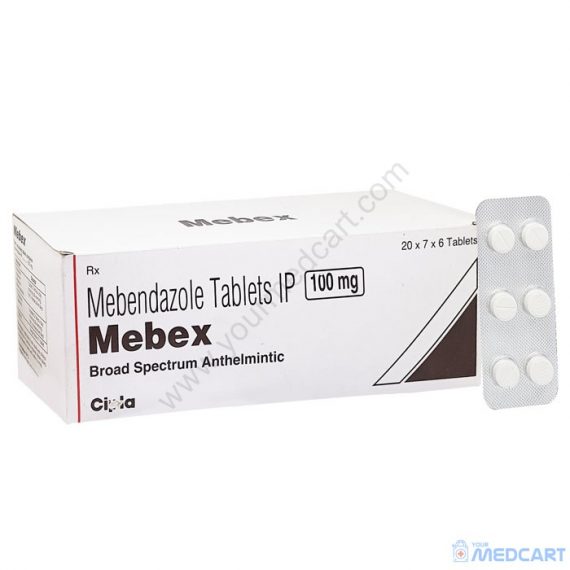 Mebex 100mg (Mebendazole)