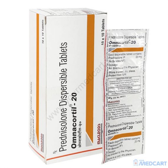 Omnacortil 20mg (Prednisolone) - 20mg