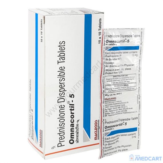 Omnacortil 5mg (Prednisolone) - 5mg