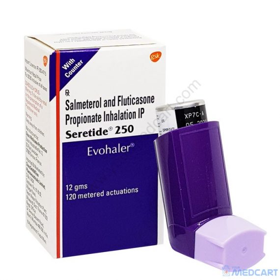 Seretide 250mcg Evohaler (Salmeterol/Fluticasone)