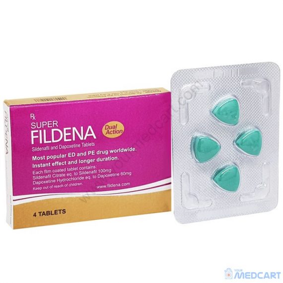 Super Fildena (Sildenafil/Dapoxetine) - 100mg/60mg