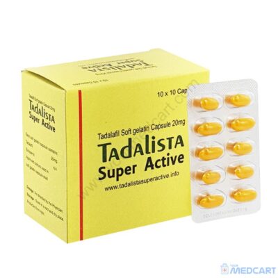 Tadalista Super Active 20mg (Tadalafil) - Soft Gelatin Capsules - 20mg