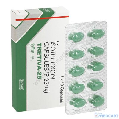 Tretiva 25mg Soft Capsule (Isotretinoin) - 25mg