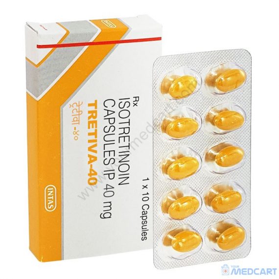 Tretiva 40mg Soft Capsule (Isotretinoin) - 40mg