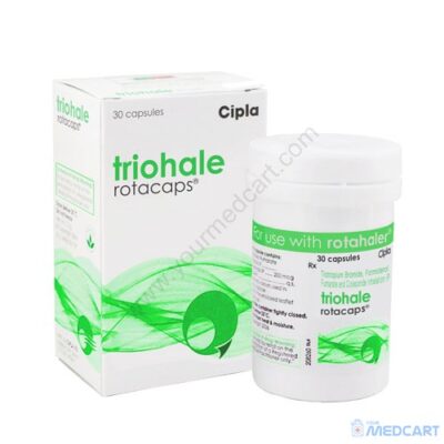 Triohale Rotacaps (Tiotropium/Formoterol/Ciclesonide) - 18mcg/12mcg/400mcg