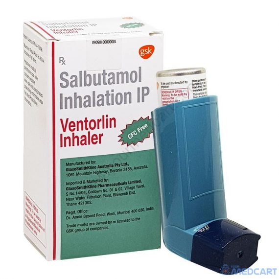 Ventorlin Inhaler 100mcg (Salbutamol)